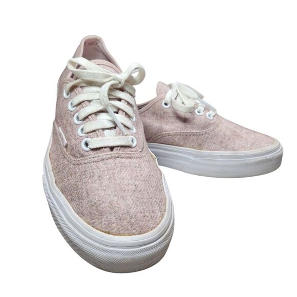 Vans Authentic Sneakers Unisex Flannel Violet Ice Pink Wool Platform Lace Up 8 - Picture 15 of 16